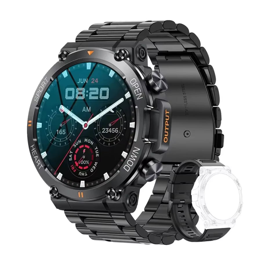 K56Pro Smart Watch for Men Heart Rate Blood Bluetooth Sport 400Mah Long Standby 1.39 Inch 360*360 HD Screen Outdoors Smartwatch